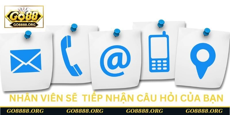 Nhân viên sẽ tiến hành tiếp nhận câu hỏi của bạn